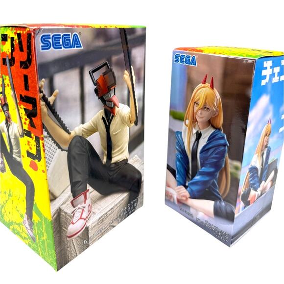 SEGA Chainsaw Man Chokonose Premium Figure and PM Perching Figure Bundle - Picture 10 of 10